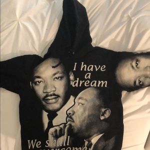 Authentic MLK Hooded Sweatshirt Black Size XL